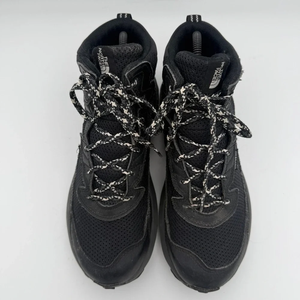 Youth Boys Kids The North Face Fastpack Hiker Mid Waterproof Black Boots Size 7